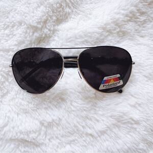 Brock Black Sleek Aviator Sunglasses